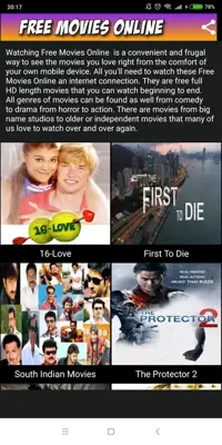 Free Movies Online android App screenshot 3